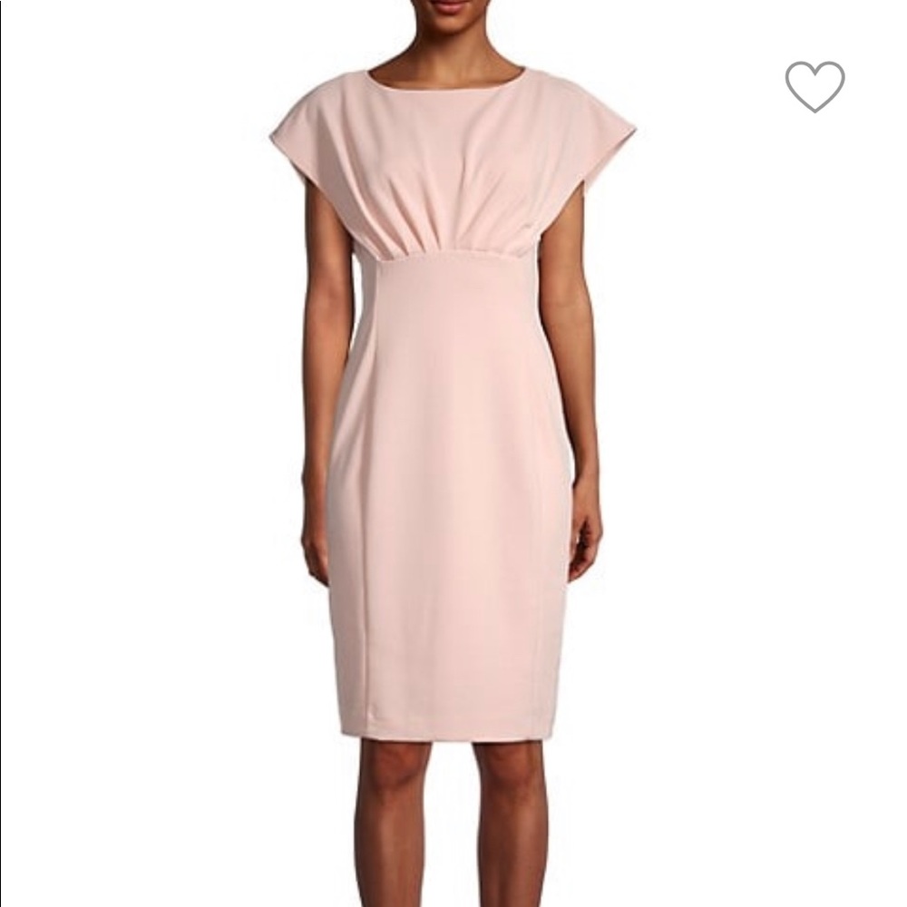 Calvin Klein
Extended-Shoulder Sheath Dress